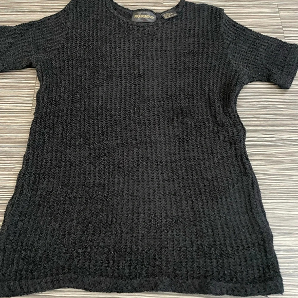 REQUIREMENTS Black Mock Neck Sweater - Small, 100% Acrylic - Picture 3 of 5